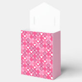 Niedliches Galentinstag rosa Herz- und Blume Muste Geschenkschachtel (Geöffnet)