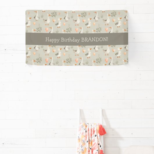 Niedliches Gänsebanner Banner (InSitu)