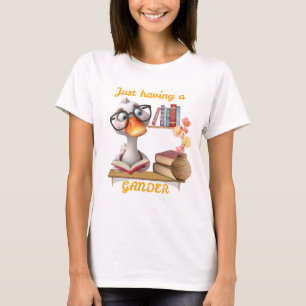 Niedliches Gänsedesign, Nerdy, Gänse T-Shirt