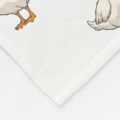 Niedliches Gänsemuster Fleecedecke (Ecke)