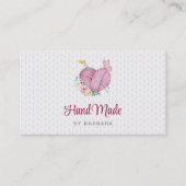 Niedliches Garn Knitternadeln Visitenkarte (Vorderseite)