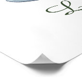 Niedliches Gartenleben individuell anpassbar Poster (Ecke)