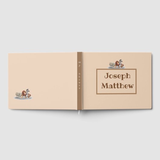 Niedliches Gästebuch mit ausgestopftem Tier (Voll)