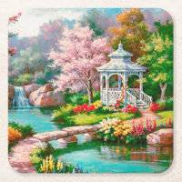 Niedliches Gazebo über die Wasserkunst