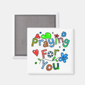 Niedliches Gebet für Sie Grußworte Magnet (Vorderseite/Rückseite)