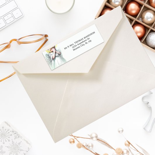 Niedliches Gebet Kleine Engel Rücksendeadresse