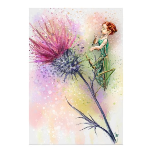 Niedliches Gebet Mantis Art Poster (Vorne)