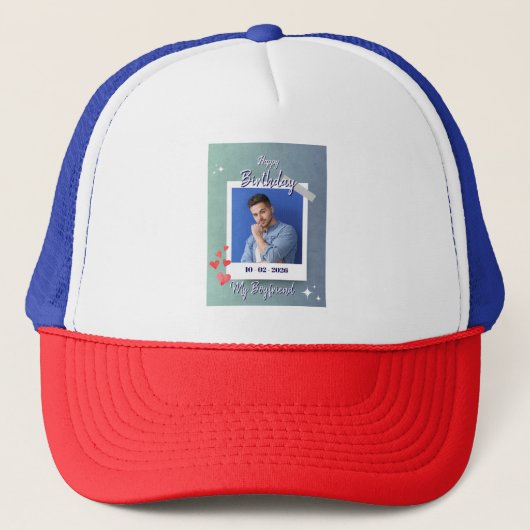 Niedliches Geburtstagsgeschenk meines Freundes Truckerkappe (Vorderseite)