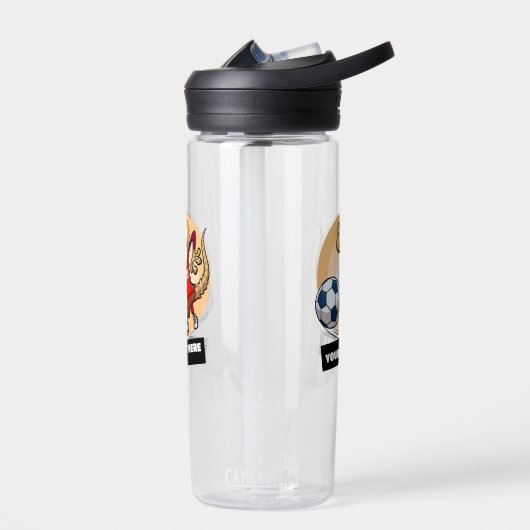 Niedliches Gecko Hinzufügen des Cartoon für den Te Trinkflasche (Links)