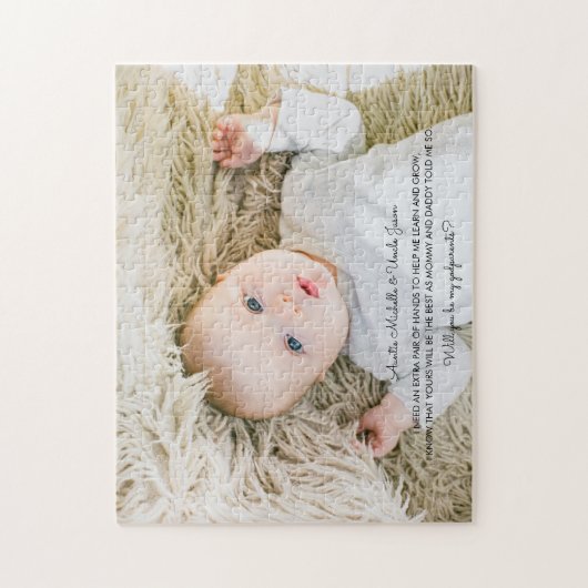 Niedliches Gedicht wirst du Foto meiner Eltern sei Puzzle (Vertikal)