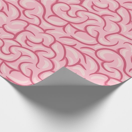 Niedliches Gehirn Geschenkpapier (Ecke)