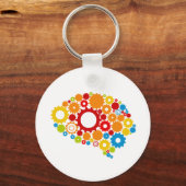 niedliches Gehirn Schlüsselanhänger (Vorderseite)