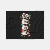 Niedliches Geist Lichter Tree Cake Frohe Weihnacht Fleecedecke (Vorderseite (Horizontal))