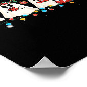 Niedliches Geist Lichter Tree Cake Frohe Weihnacht Poster (Ecke)