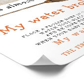 Niedliches Geist - mein Wasser ist kaputt, Babydus Poster (Ecke)