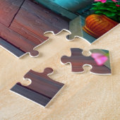 Niedliches Geisterblasen auf einer Veranda Puzzle (Seite)