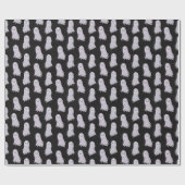 Niedliches Geistergestein Geschenkpapier (Flach)