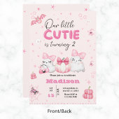 Niedliches Geisterhaus Geburtstagsparty jedes Jahr Einladung