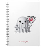 Niedliches Geisterromantisches Muster Notizblock (Vorderseite)