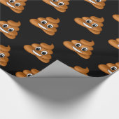 Niedliches gekackt Emoji Packpapier (Ecke)