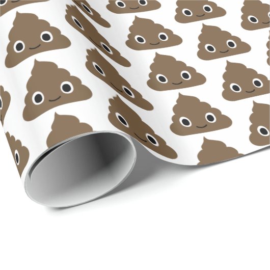 Niedliches Gekackt Muster - Adorable Piles of Doo  Geschenkpapier (Rolleneckpunkt)
