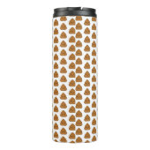 Niedliches Gekackt Muster Tumbler Thermosbecher (Rückseite)