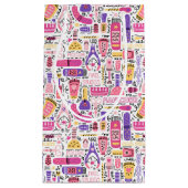 Niedliches Gekritzel-Maniküre-Muster Kleine Geschenktüte (Vorderseite)