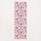 Niedliches Gekritzel-Maniküre-Muster Yogamatte (Vorderseite)