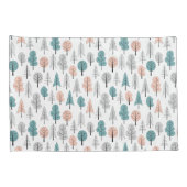 Niedliches Gekritzel-Waldmuster Kissenbezug (Rückseite-Rechts)