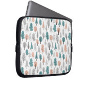 Niedliches Gekritzel-Waldmuster Laptopschutzhülle (Vorne Rechts)