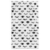 Niedliches Gekritzeleyelash-Muster Kleine Geschenktüte (Rückseite)