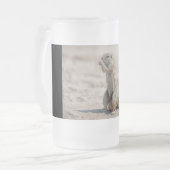 Niedliches Gelände Mattglas Bierglas (Vorderseite Links)