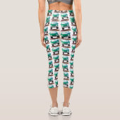 Niedliches Geländefahrzeug Cartoon Capri Leggings (Rückseite)