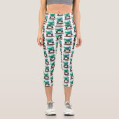 Niedliches Geländefahrzeug Cartoon Capri Leggings (Vorderseite)
