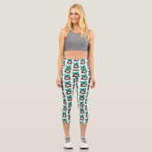 Niedliches Geländefahrzeug Cartoon Capri Leggings (Vorderseite)