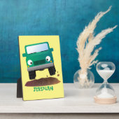 Niedliches Geländefahrzeug Cartoon Fotoplatte (Seite)