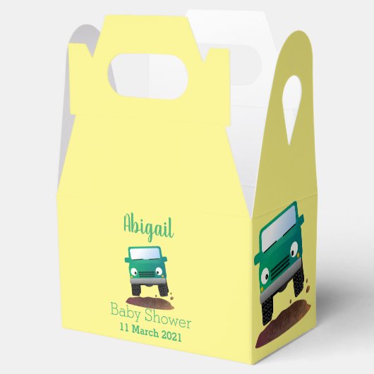 Niedliches Geländefahrzeug Cartoon Geschenkschachtel (Geöffnet)