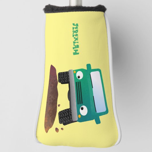 Niedliches Geländefahrzeug Cartoon Golf Headcover (Rotieren 90)