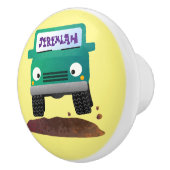 Niedliches Geländefahrzeug Cartoon Keramikknauf (Rechts)