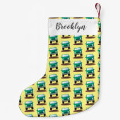 Niedliches Geländefahrzeug Cartoon Kleiner Weihnachtsstrumpf (Rückseite)