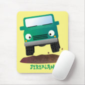 Niedliches Geländefahrzeug Cartoon Mousepad (Mit Mouse)