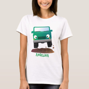 Niedliches Geländefahrzeug Cartoon T-Shirt