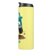 Niedliches Geländefahrzeug Cartoon Thermosbecher (Nach rechts gedreht)