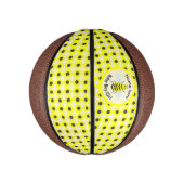 Niedliches Gelbbaby Bee Gender Reveal Neutral Cust Mini Basketball (Vertikal)