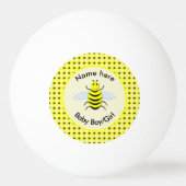Niedliches Gelbbaby Bee Gender Reveal Neutral Cust Tischtennisball (Vorderseite)