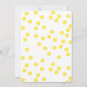 Niedliches Gelbente | Einladung zur Ostereijagd (Rückseite)