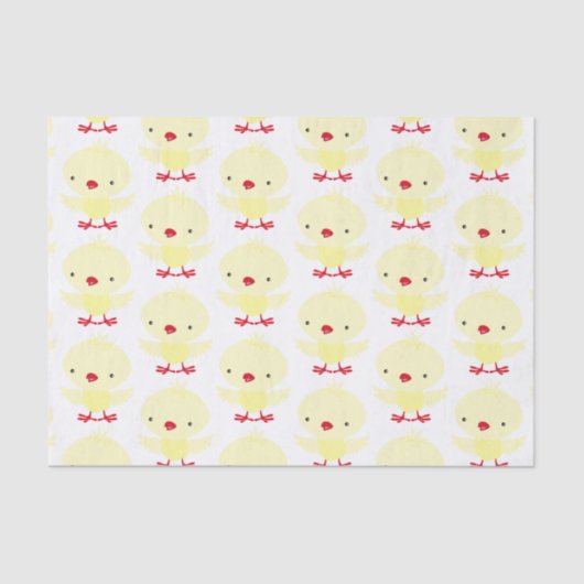 Niedliches Gelbente | Osterfest Seidenpapier (Vorderseite)
