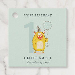 Niedliches Gelbes Aqua-Monster jeder Altersstufe G Geschenkanhänger