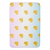 Niedliches gelbes Entenmuster Badematte (Vorderseite Vertikal)