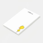 niedliches gelbes Entlein Post-it Klebezettel (angewinkelt)